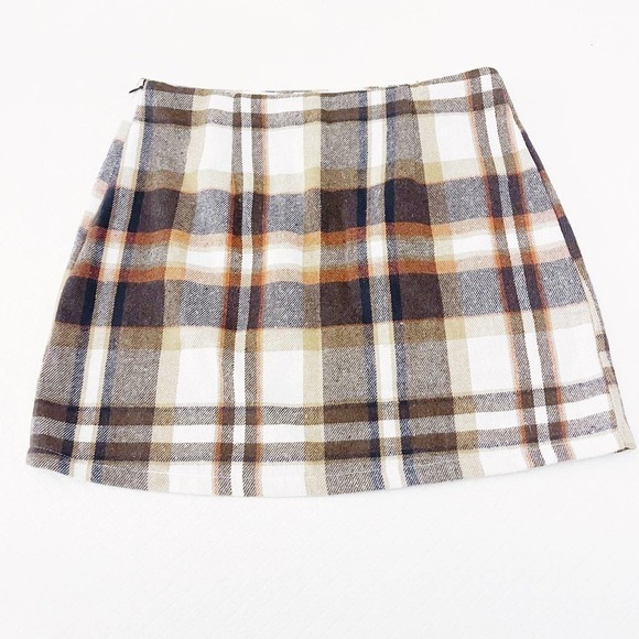 Olivier Goureau Plaid Tartan Skirt Paris NWT SZ US 12 - Picture 2 of 6